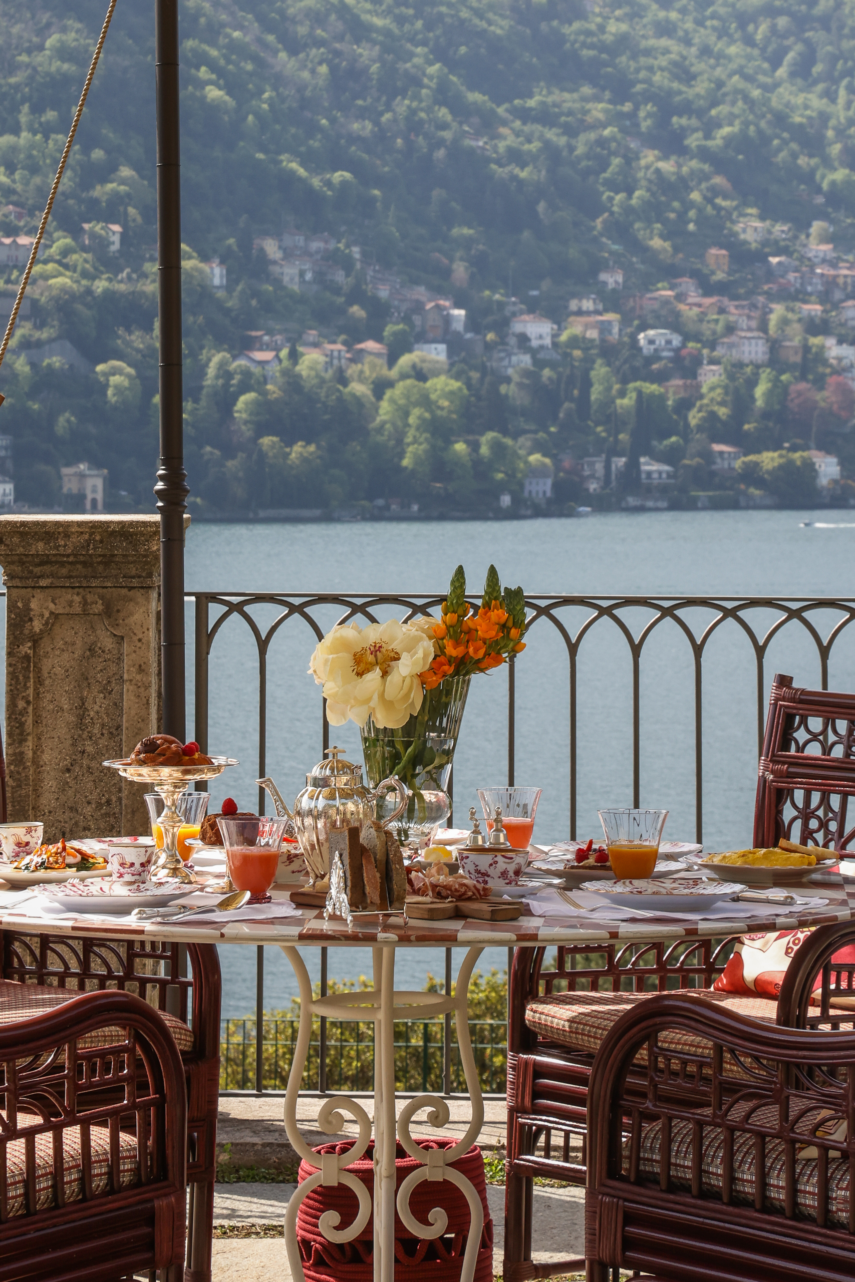 Passalacqua Hotel Lake Como Breakfast With View Azzurra Primavera